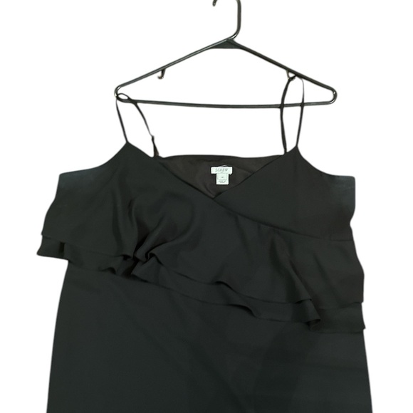 Ruffle Tiered Spaghetti Strap Little Black Dress - Picture 5 of 7